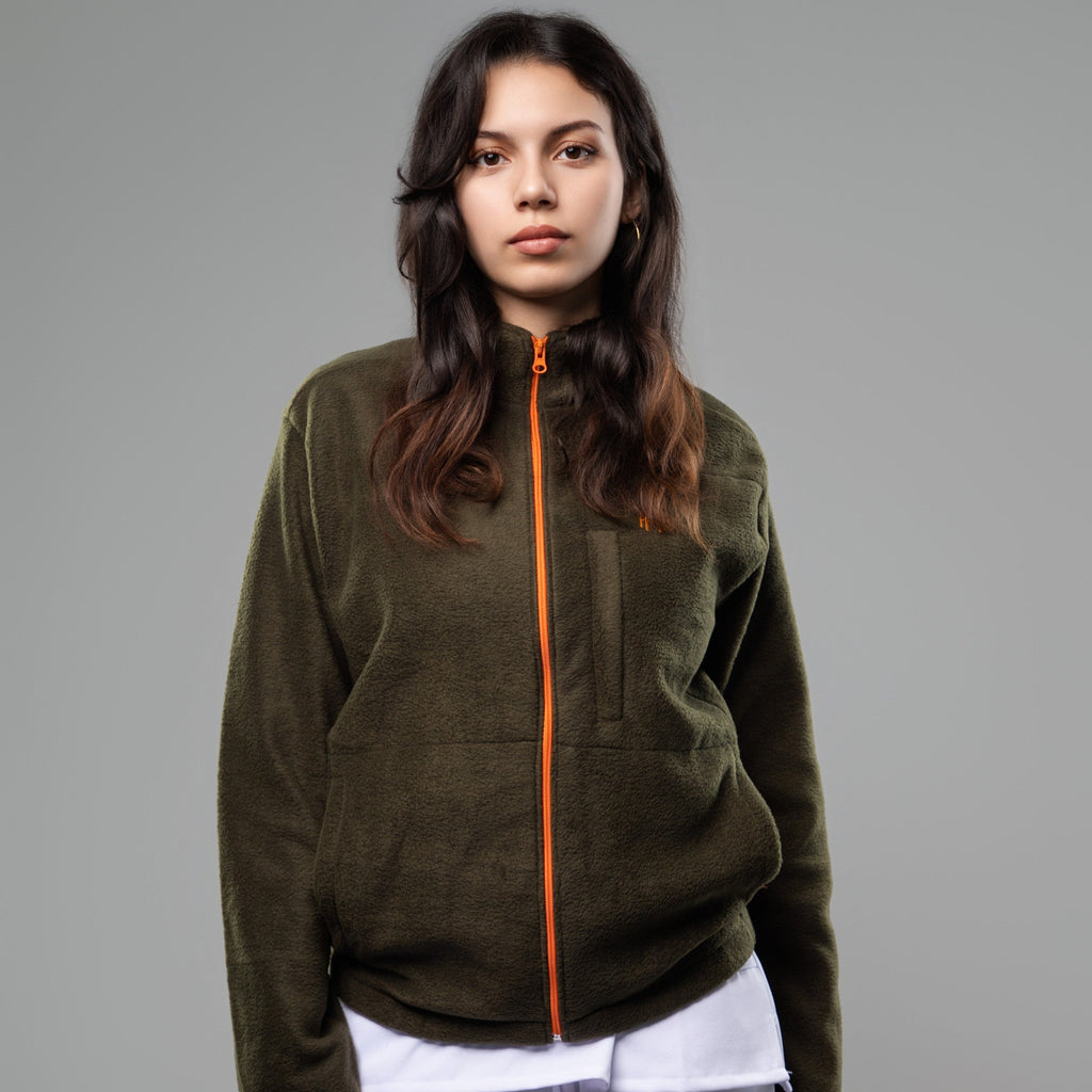 Veste POLAIRE Femme - Vert KAKI