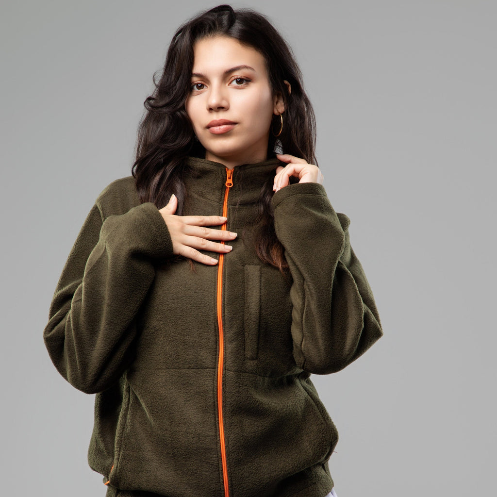 Veste POLAIRE Femme - Vert KAKI