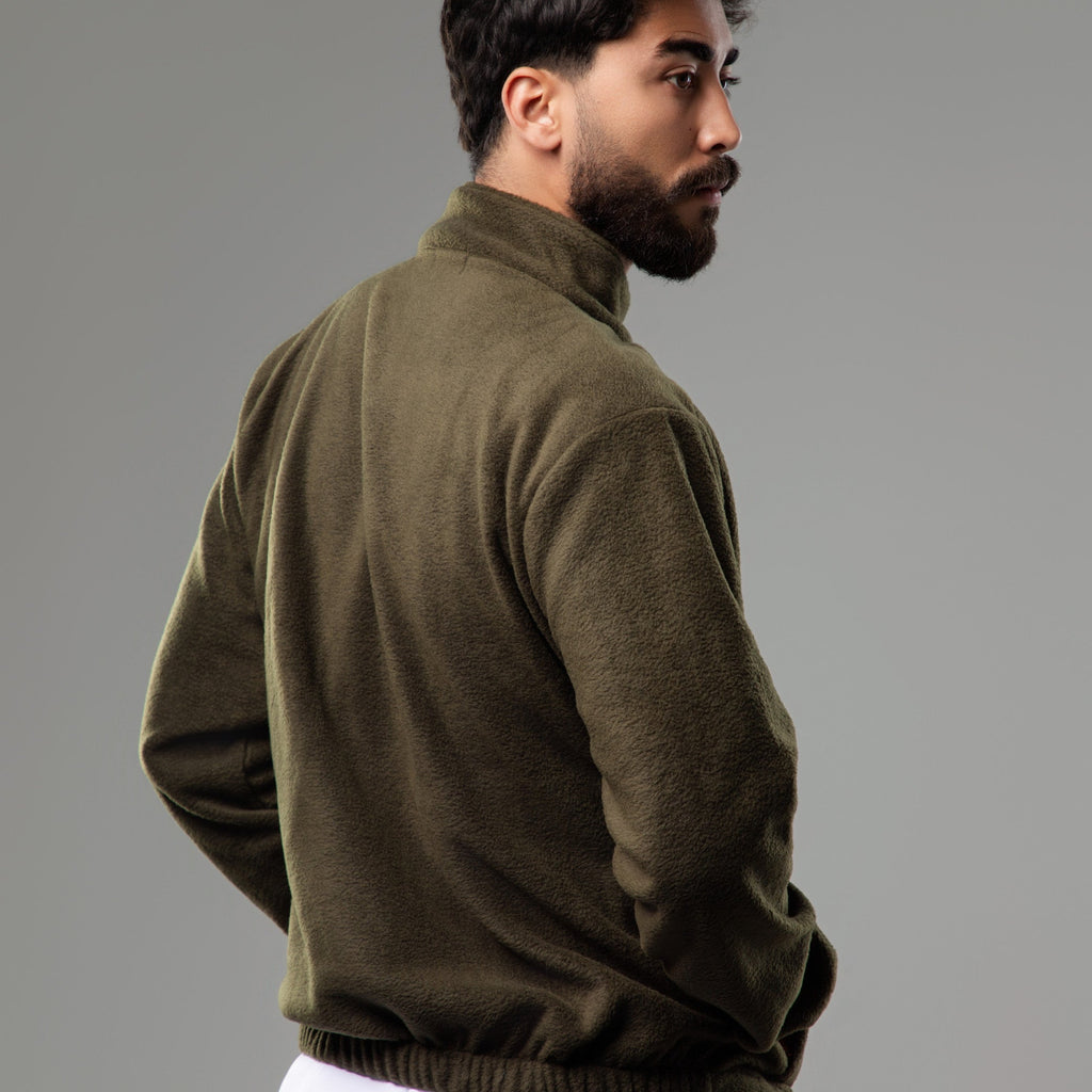 Veste POLAIRE Homme - Vert KAKI