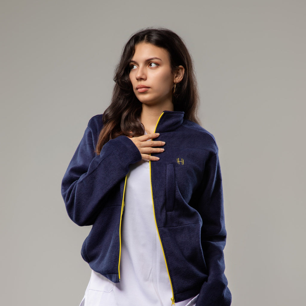Veste POLAIRE Femme - Bleu marine