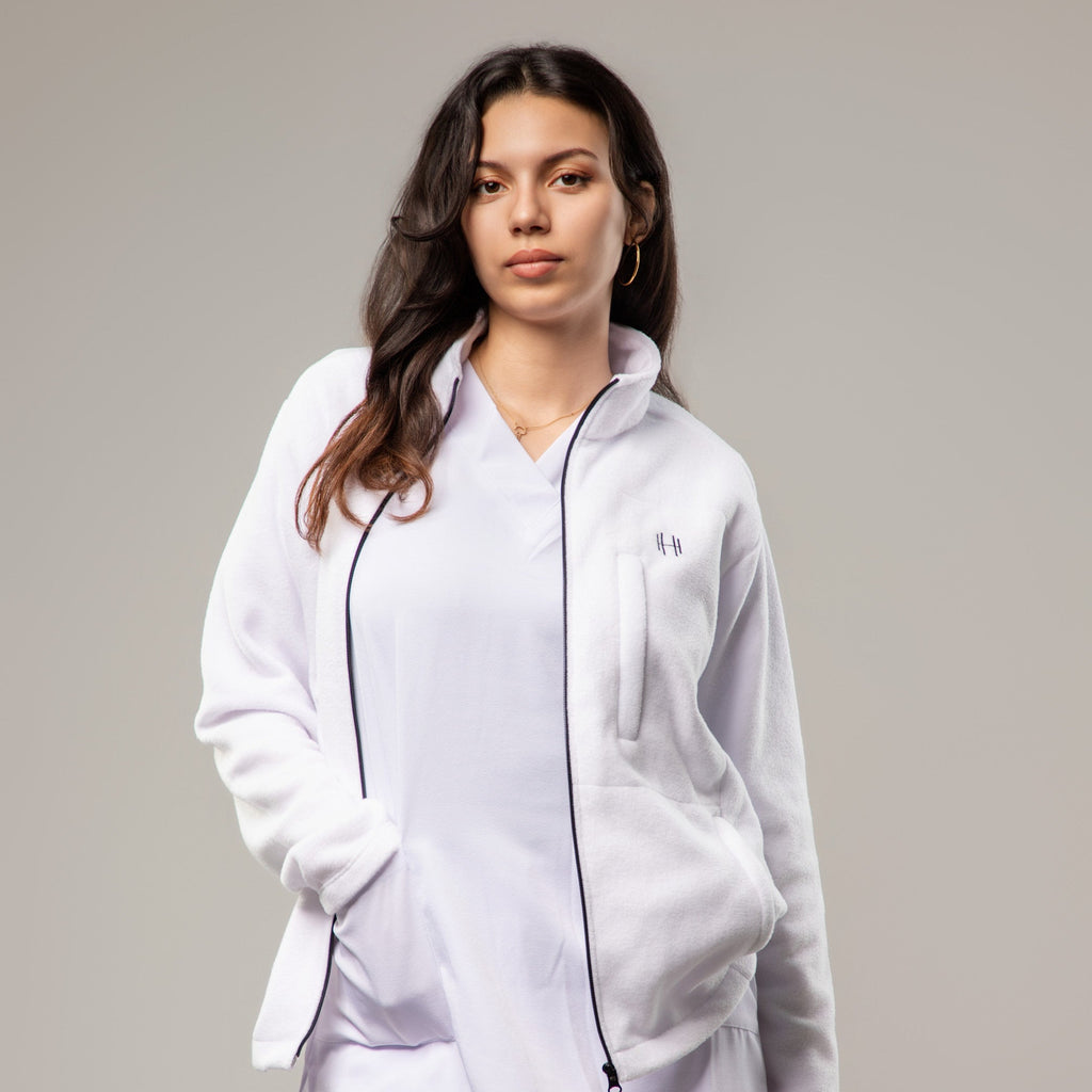 Veste POLAIRE Femme - Blanc