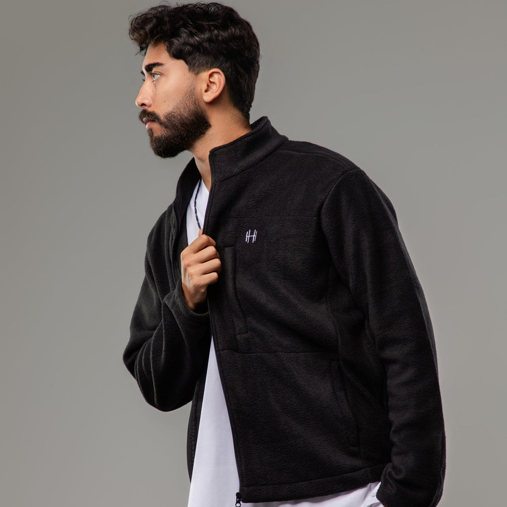 Veste POLAIRE Homme - Noir