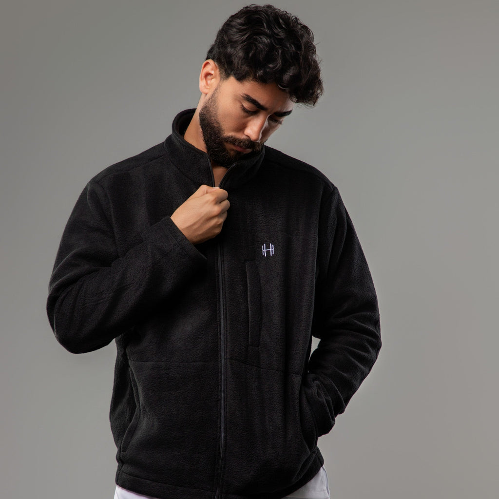 Veste POLAIRE Homme - Noir