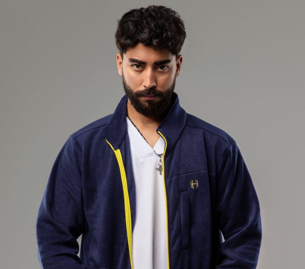 Veste POLAIRE Homme - Bleu marine