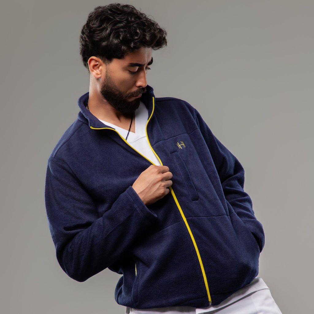 Veste POLAIRE Homme - Bleu marine