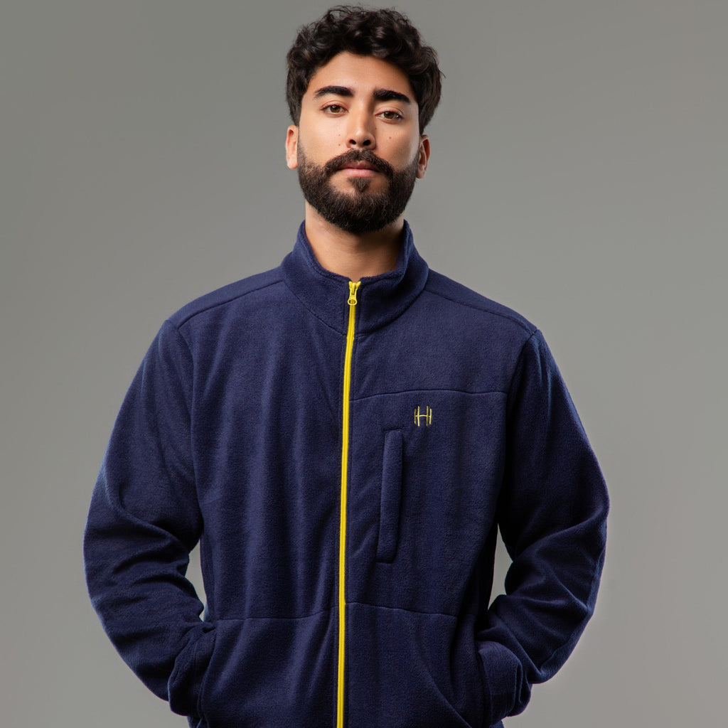 Veste POLAIRE Homme - Bleu marine