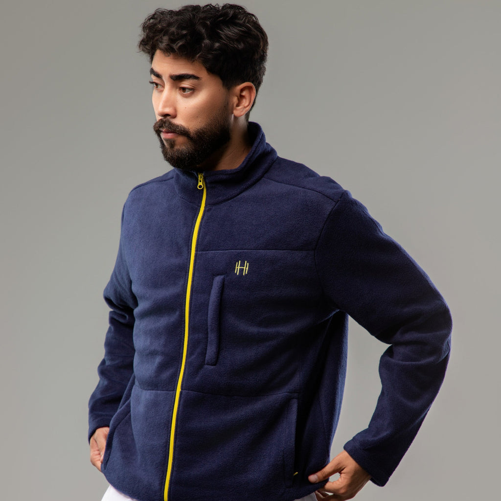 Veste POLAIRE Homme - Bleu marine