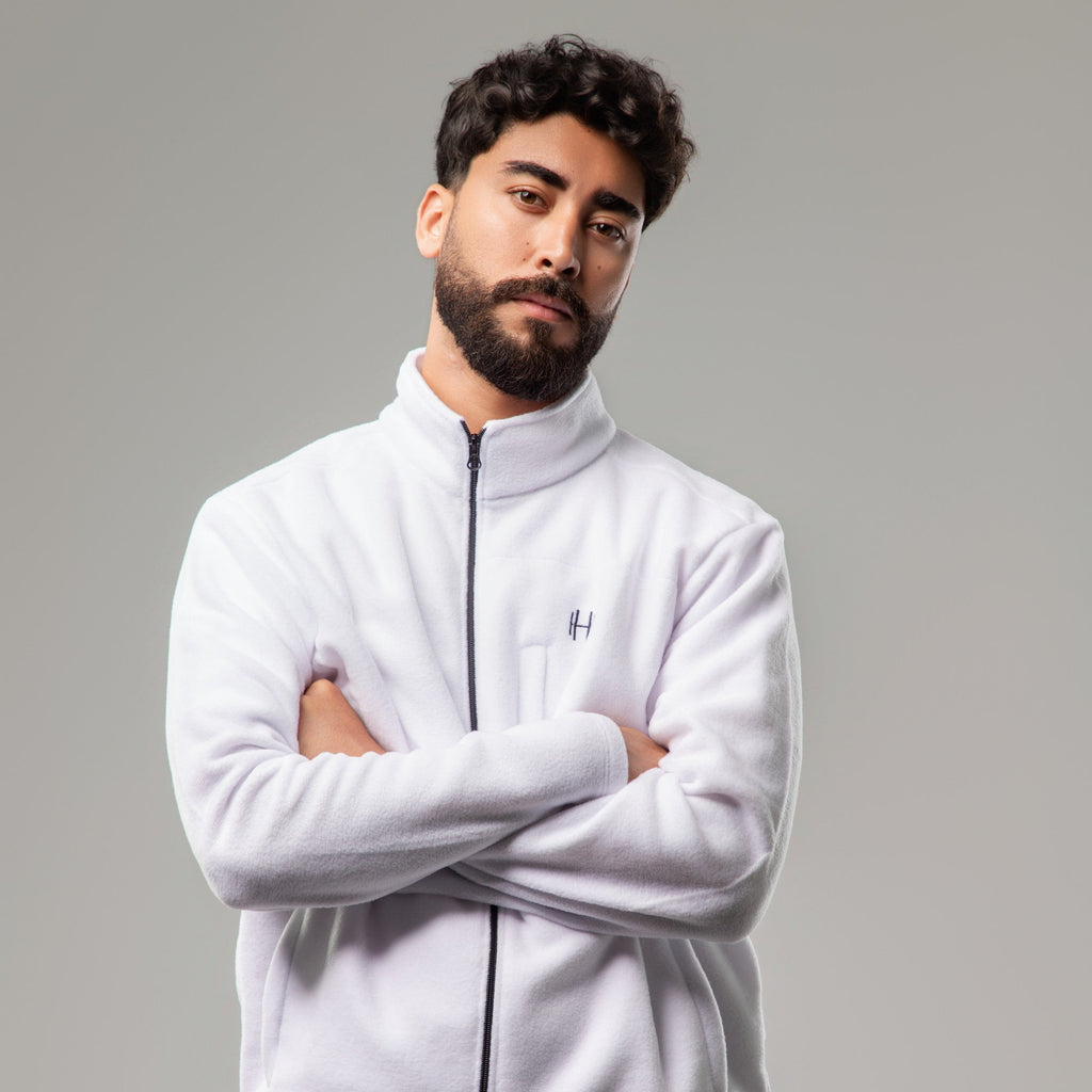 Veste POLAIRE Homme - Blanc