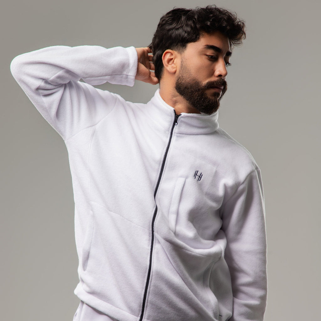 Veste POLAIRE Homme - Blanc