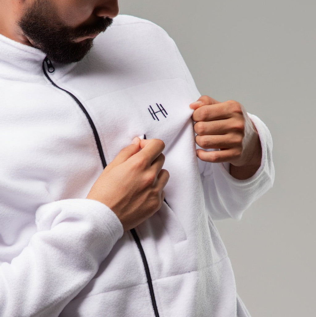 Veste POLAIRE Homme - Blanc